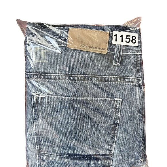 Calvin Klein Jeans Mens 34x34 Rocker Straight Leg Denim Moto Edgy Biker Timeless - Picture 15 of 15